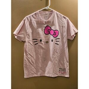 Hello Kitty Cafe Las Vegas Pink T-Shirt Graphic Tee Medium